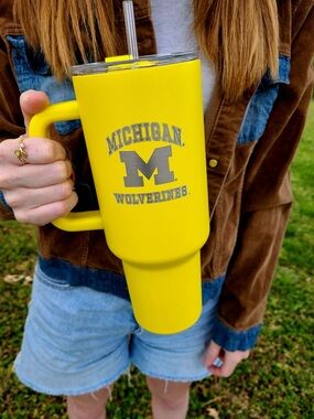 Logobrands 40oz Yellow Insulated Tumbler Lid